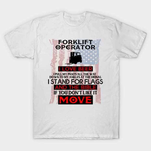 Forklift Operator T-Shirt by StevenBaucom